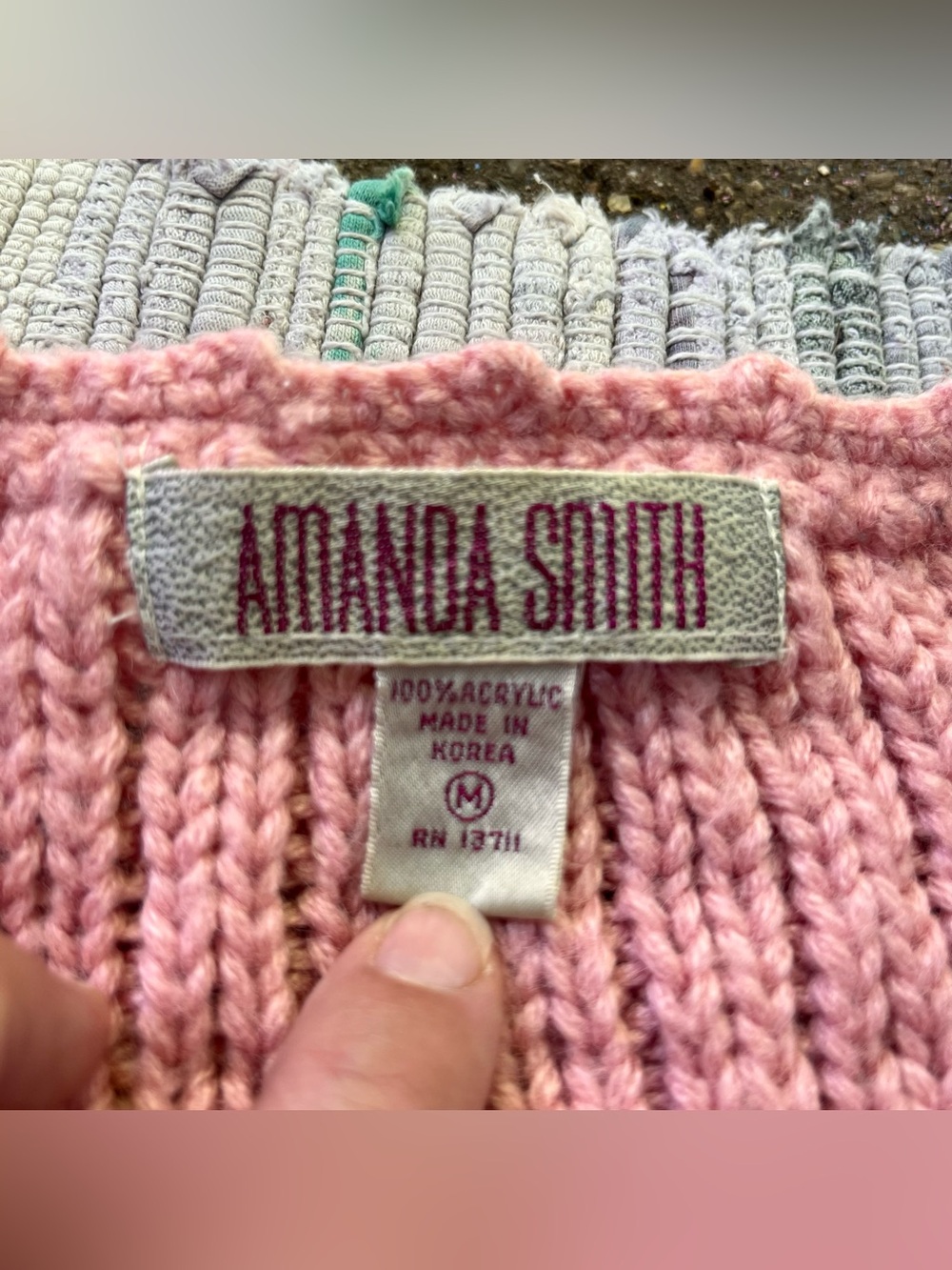 Vintage Chunky Knit Cardigan Sweater - Picture 3 of 6